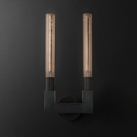 Бра Rh Cannelle Wall Lamp Double Sconces Black -22