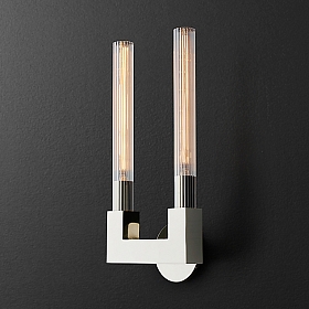 Бра Rh Canelle Wall Lamp Double Sconces Chrome -22