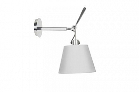 Настенный дизайнерский светильник-бра Tolomeo Parete diffusore 24cm white/chrome