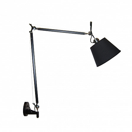 Настенный светильник-бра Tolomeo Parete basculante 18cm black/black matte