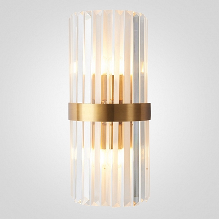 Бра Odeon Clear Glass Gold Metal Wall Lamp -22