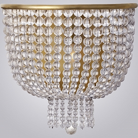 Бра Jacqueline White Sconce Brass -22