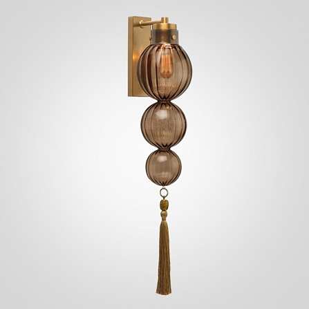 Бра Heathfield Lighting - Medina Wall Brass/Amber -22