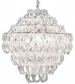 Дизайнерская подвесная люстра Vistosi Giogali 80cm glassy