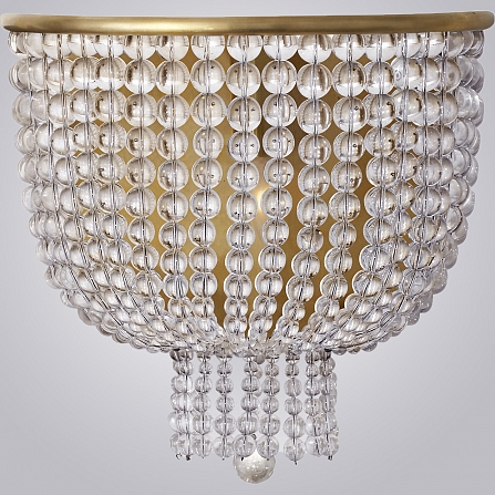 Бра Jacqueline White Sconce Brass -22