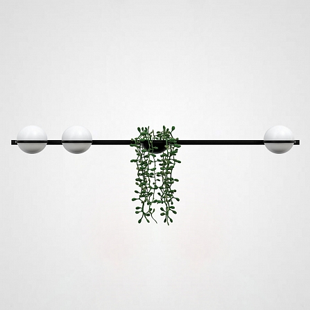 Бра Palma Wall Lamp 3 Шара + 1 Вазон Горизонтальная -22