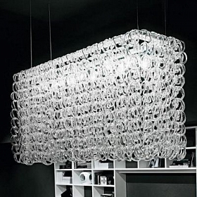 Дизайнерская подвесная люстра Vistosi Giogali glassy