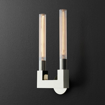 Бра Rh Cannelle Wall Lamp Double Sconces Chrome -22
