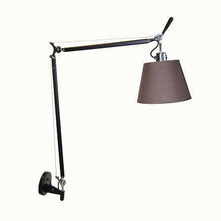 Настенный светильник-бра Tolomeo Parete basculante 24cm brown/black matte
