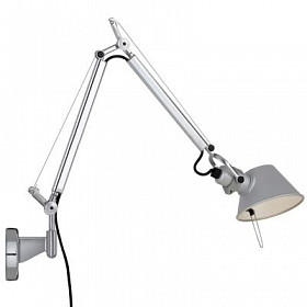 Настенный дизайнерский светильник-бра Tolomeo Parete micro chrome